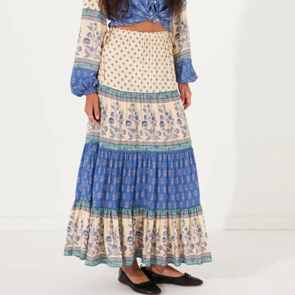 Arnhem June Maxi Skirt in Nautic - Picture 6 of 6